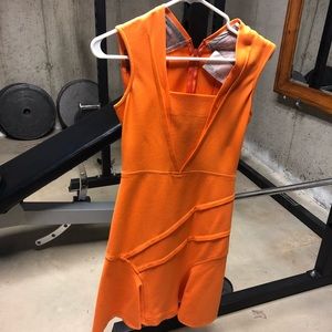 Yigal Azrouel orange dress from Neiman Marcus